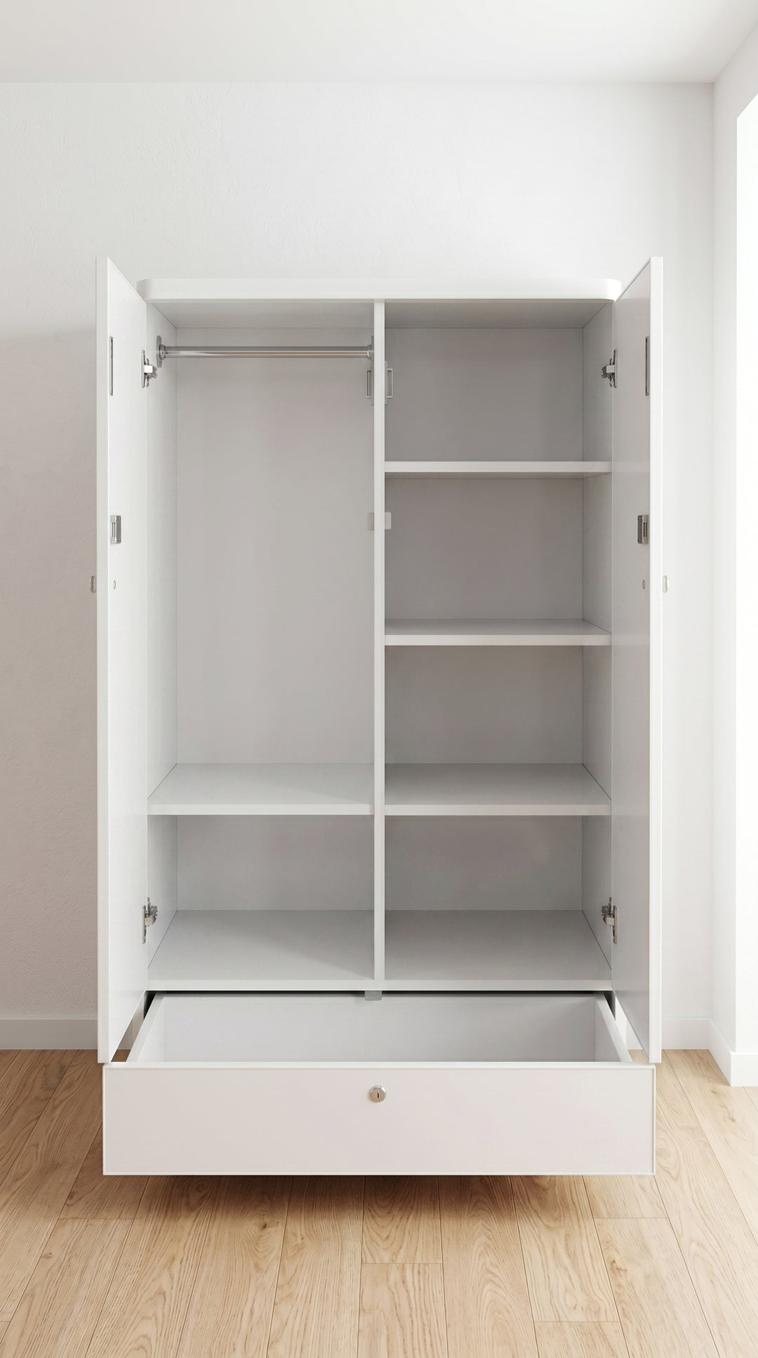 Medium White Wardrobe