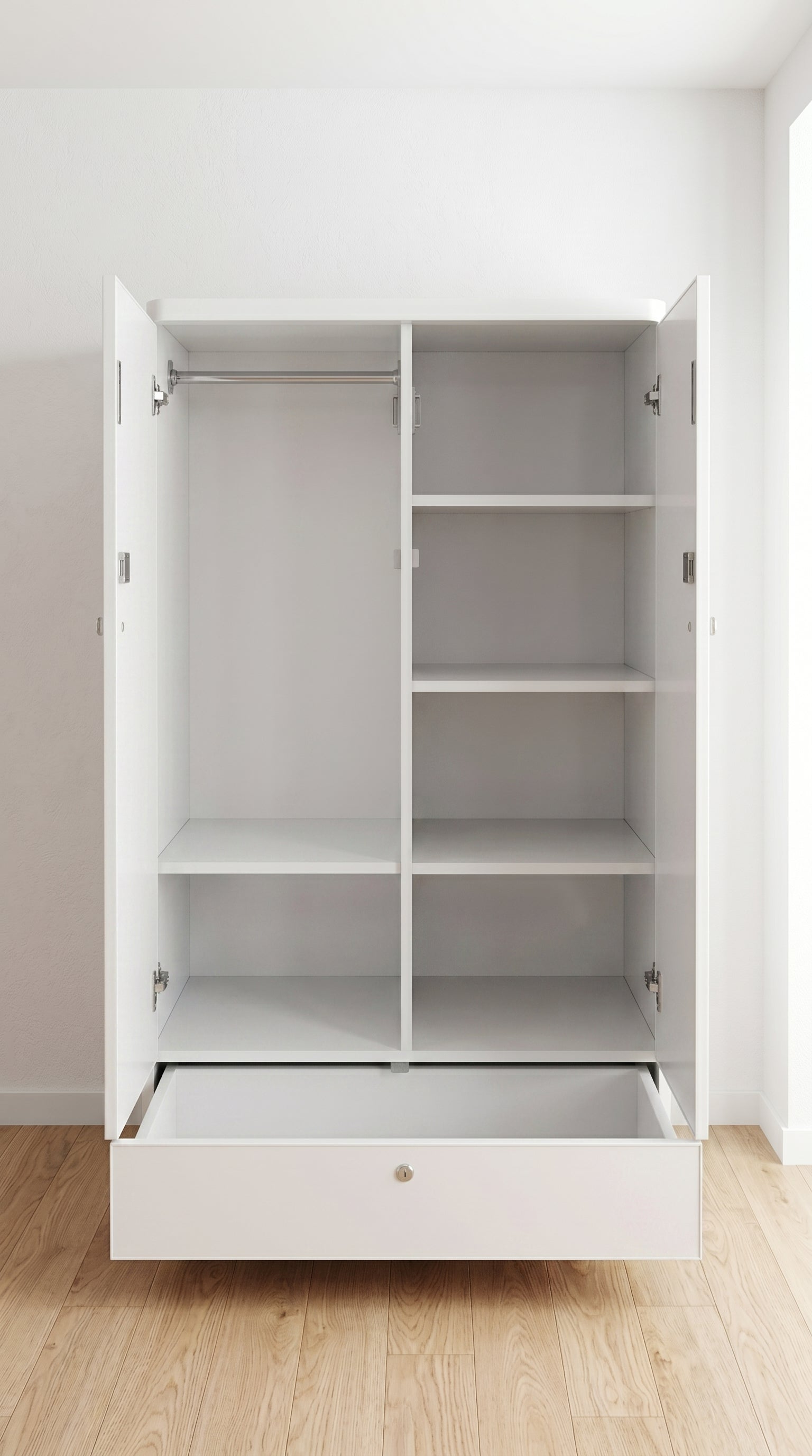 Medium White Wardrobe