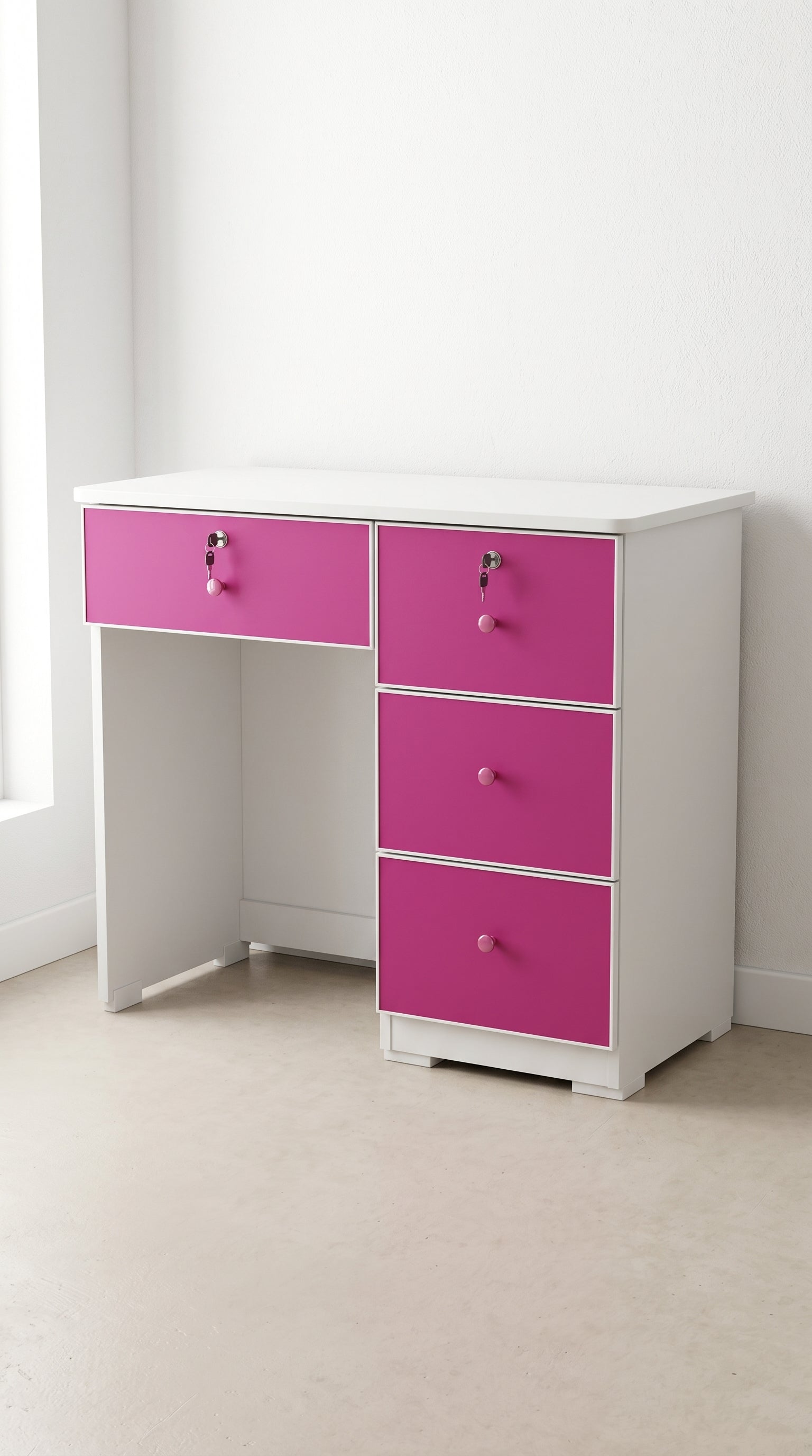 Large Pink Study Table
