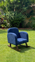 The Navy Blue Rocking Chair