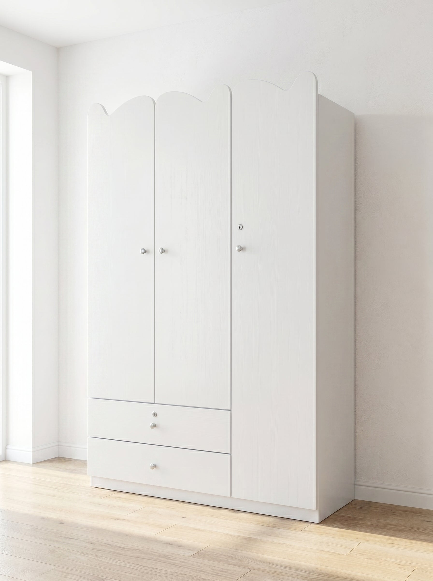 Large White Wardrobe