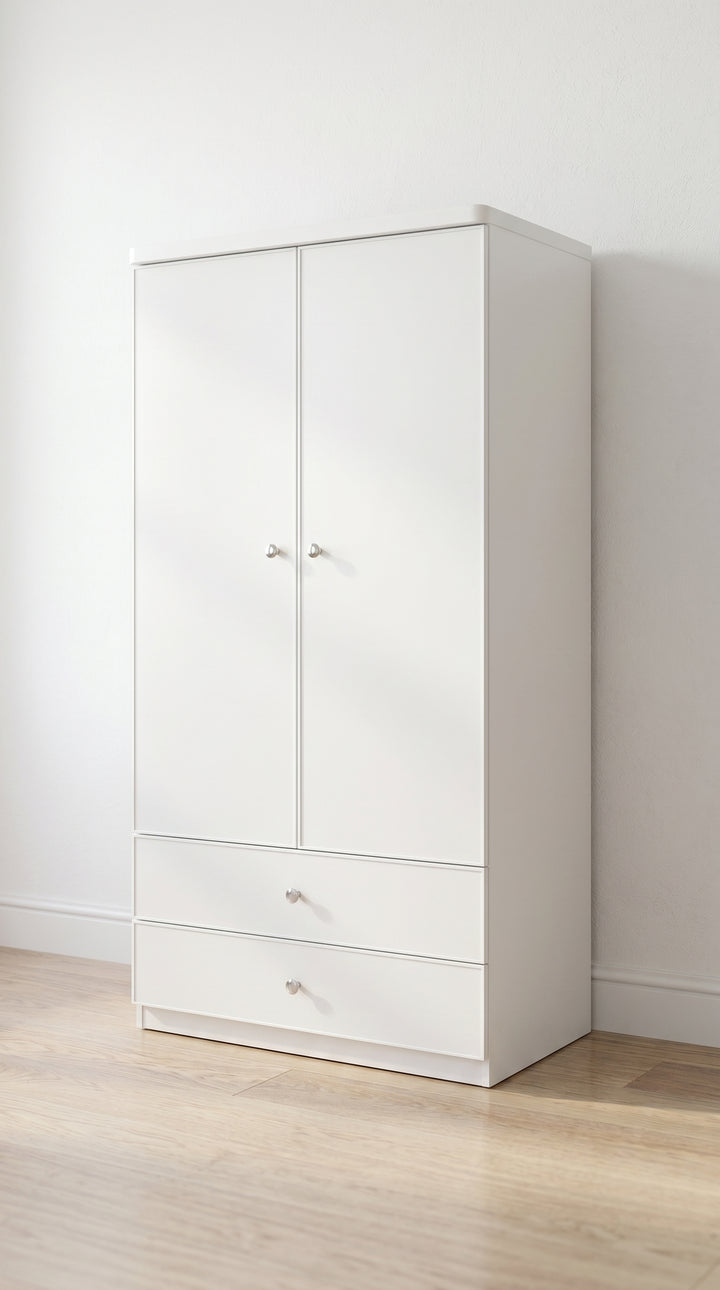 Medium White Wardrobe